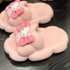 Pink Hello Kitty Cloud Slippers
